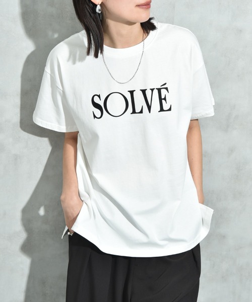INTERPLANET(インタープラネット)の「フロッキーロゴベーシックTシャツ(Tシャツ/カットソー・レディース・モカ/チャコールグレー/オフホワイト・FREE)」の10枚目の写真