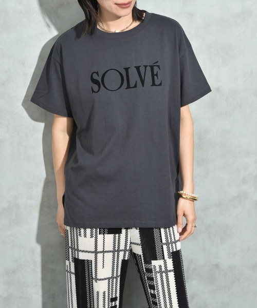 INTERPLANET(インタープラネット)の「フロッキーロゴベーシックTシャツ(Tシャツ/カットソー・レディース・モカ/チャコールグレー/オフホワイト・FREE)」の21枚目の写真