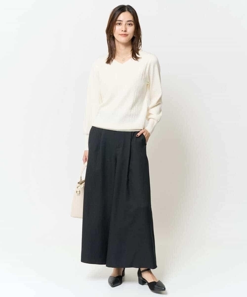 a.v.v(アーヴェヴェ)の「ウール調フレアパンツ(その他パンツ・レディース・ブラック/グレー系その他・36/34/38/40/42)」の21枚目の写真