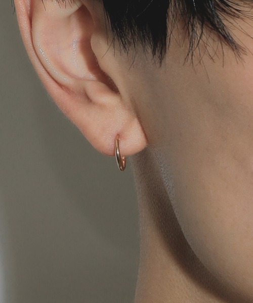 silver925】NeatHoop10mmPierce16KGP/ニート フープピアス10mm（ピアス
