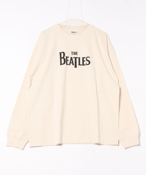 tシャツ 「THE BEATLES/ザ ビートルズ」ピグメント ロゴプリント ロングスリーブTシャツ レディース メンズ THE BEATLES/ザ ビートルズ】ピグメント ロゴプリント ロング