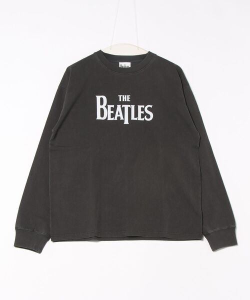 tシャツ 「THE BEATLES/ザ ビートルズ」ピグメント ロゴプリント ロングスリーブTシャツ レディース メンズ The Beatles tシャツ 「THE BEATLES/ザ ビートルズ」ピグメント