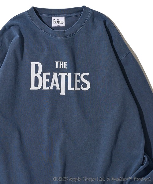 The Beatles(ザビートルズ)の「【THE BEATLES/ザ ビートルズ】ピグメント ロゴプリント ロングスリーブTシャツ(Tシャツ/カットソー・レディース・チャコールグレー/ネイビー/オフホワイト・LARGE/MEDIUM/X-LARGE)」の3枚目の写真