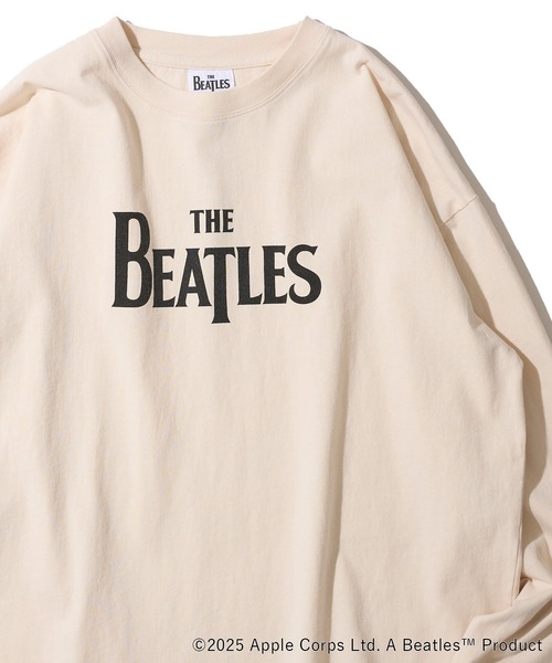 The Beatles(ザビートルズ)の「【THE BEATLES/ザ ビートルズ】ピグメント ロゴプリント ロングスリーブTシャツ(Tシャツ/カットソー・レディース・チャコールグレー/ネイビー/オフホワイト・LARGE/MEDIUM/X-LARGE)」の2枚目の写真