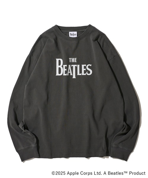 The Beatles(ザビートルズ)の「【THE BEATLES/ザ ビートルズ】ピグメント ロゴプリント ロングスリーブTシャツ(Tシャツ/カットソー・レディース・チャコールグレー/ネイビー/オフホワイト・LARGE/MEDIUM/X-LARGE)」の6枚目の写真