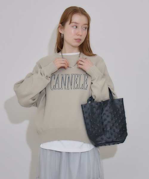 Paradise Picnic（パラダイスピクニック）の「MILLELA FIRENZE  エンボスレザーミニトート（トートバッグ・レディース・アイボリー/ゴールド/シルバー/ブラック・FREE）」の13枚目の写真