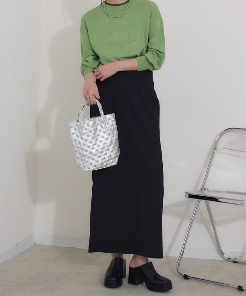 Paradise Picnic（パラダイスピクニック）の「MILLELA FIRENZE  エンボスレザーミニトート（トートバッグ・レディース・アイボリー/ゴールド/シルバー/ブラック・FREE）」の22枚目の写真