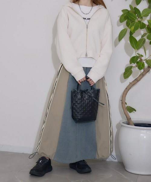 Paradise Picnic（パラダイスピクニック）の「MILLELA FIRENZE  エンボスレザーミニトート（トートバッグ・レディース・アイボリー/ゴールド/シルバー/ブラック・FREE）」の9枚目の写真