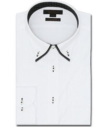 m.f.editorial（エムエフエディトリアル）の「【ストレッチ ノンアイロン 吸水速乾】m.f.エディトリアル メンズ ボタンダウン ビジネス ドレス 長袖 ニット ワイシャツ（ビジネスシャツ）」