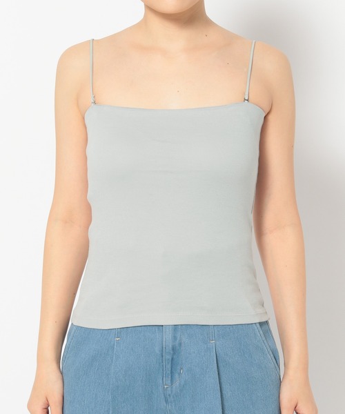 mysty woman（ミスティウーマン）の「あんず企画・モールドカップ付きインナーキャミソール  322314（キャミソール・レディース・ブラック/グレー/オフホワイト/ピンク・FREE）」の20枚目の写真