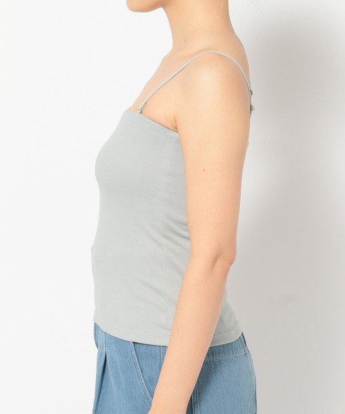 mysty woman（ミスティウーマン）の「あんず企画・モールドカップ付きインナーキャミソール  322314（キャミソール・レディース・ブラック/グレー/オフホワイト/ピンク・FREE）」の21枚目の写真