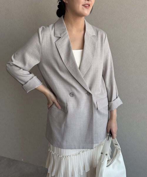 mysty woman（ミスティウーマン）の「あんず企画・モールドカップ付きインナーキャミソール  322314（キャミソール・レディース・ブラック/グレー/オフホワイト/ピンク・FREE）」の9枚目の写真