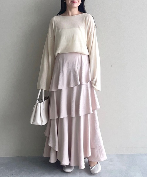 mysty woman（ミスティウーマン）の「あんず企画・モールドカップ付きインナーキャミソール  322314（キャミソール・レディース・ブラック/グレー/オフホワイト/ピンク・FREE）」の11枚目の写真