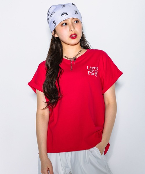 repipi armario(レピピ アルマリオ)の「BACKフラワーTシャツ(Tシャツ/カットソー・キッズ・ブラック/ホワイト/レッド・LARGE/MEDIUM/SMALL)」の18枚目の写真