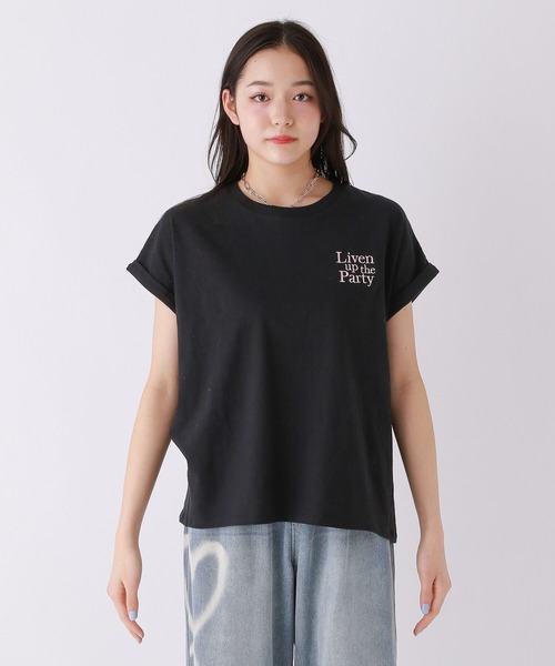 セール】BACKフラワーTシャツ（Tシャツ/カットソー）｜repipi