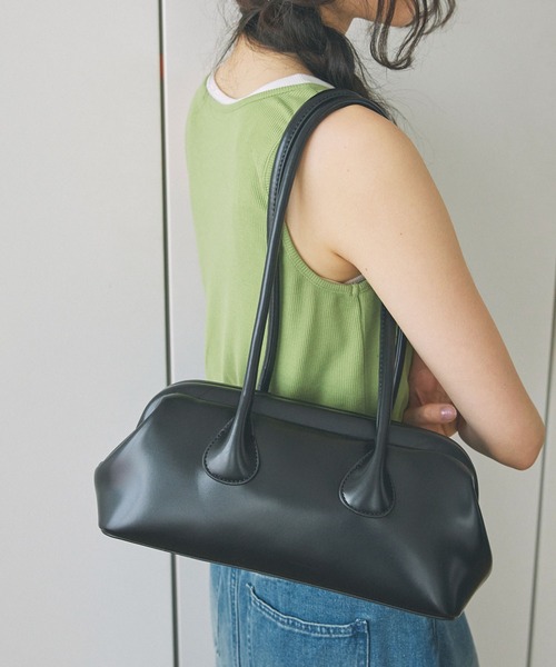 Unblend（アンブレンド）の「【Unblend】ロングハンドル がまぐち ショルダーバッグ（ショルダーバッグ・レディース・レッド/ブラウン/ブラック・FREE）」の2枚目の写真