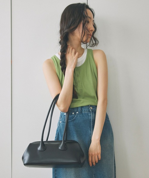 Unblend（アンブレンド）の「【Unblend】ロングハンドル がまぐち ショルダーバッグ（ショルダーバッグ・レディース・レッド/ブラウン/ブラック・FREE）」の4枚目の写真