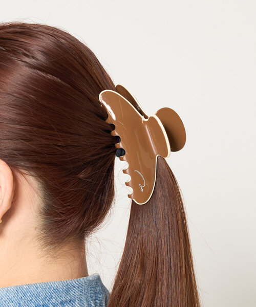 WEEKENDSパンダベアのバレッタ セール】パイピングヘアバンスクリップ（バレッタ/ヘアクリップ