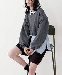 ドロストショートスウェット