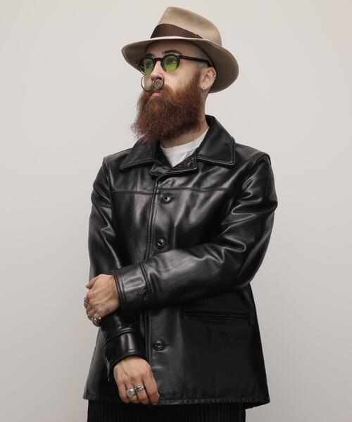 Schott(ショット)の「Schott/ショット/632US NEW CARCOAT/ニュー カーコート ジャケット(ライダースジャケット・メンズ・ブラック・36/38/40/42/44)」の3枚目の写真