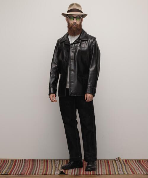 Schott(ショット)の「Schott/ショット/632US NEW CARCOAT/ニュー カーコート ジャケット(ライダースジャケット・メンズ・ブラック・36/38/40/42/44)」の2枚目の写真