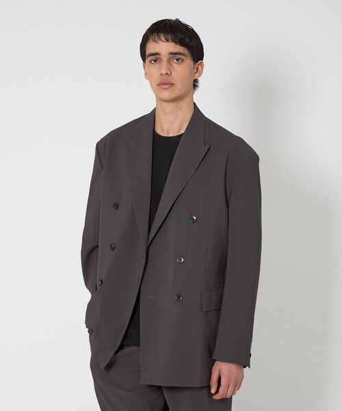 MONKEY TIME(モンキータイム)の「RENU TROシリーズ ダブルブレスト ジャケット -セットアップ対応-(テーラードジャケット・メンズ・ネイビー/ダークグレー/ブラック・XL/L/M/S)」の14枚目の写真