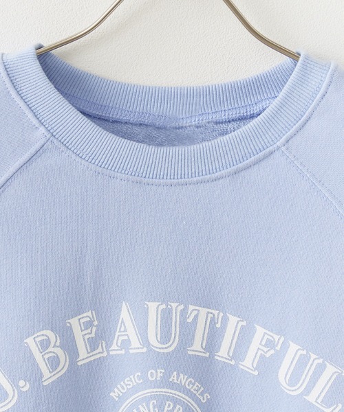 ROOPTOKYO（ループトウキョウ）の「College logo style printed short length sweatshirt / カレッジロゴ風プリントショート丈 スウェット（スウェット・レディース・ブルー/アイボリー/グレー・FREE）」の11枚目の写真