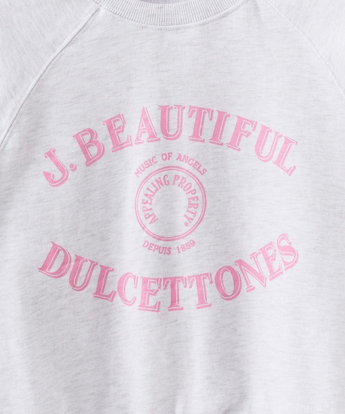 ROOPTOKYO（ループトウキョウ）の「College logo style printed short length sweatshirt / カレッジロゴ風プリントショート丈 スウェット（スウェット・レディース・ブルー/アイボリー/グレー・FREE）」の13枚目の写真