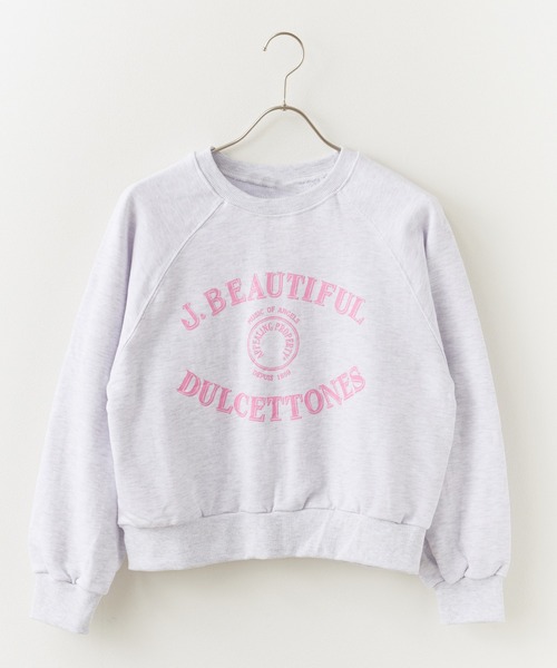 ROOPTOKYO（ループトウキョウ）の「College logo style printed short length sweatshirt / カレッジロゴ風プリントショート丈 スウェット（スウェット・レディース・ブルー/アイボリー/グレー・FREE）」の10枚目の写真