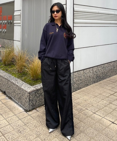 ACLENT(アクレント)の「エンブレムロゴステッチニット(ニット/セーター・レディース・ブラック/ホワイト/グレー/ネイビー・FREE)」の12枚目の写真