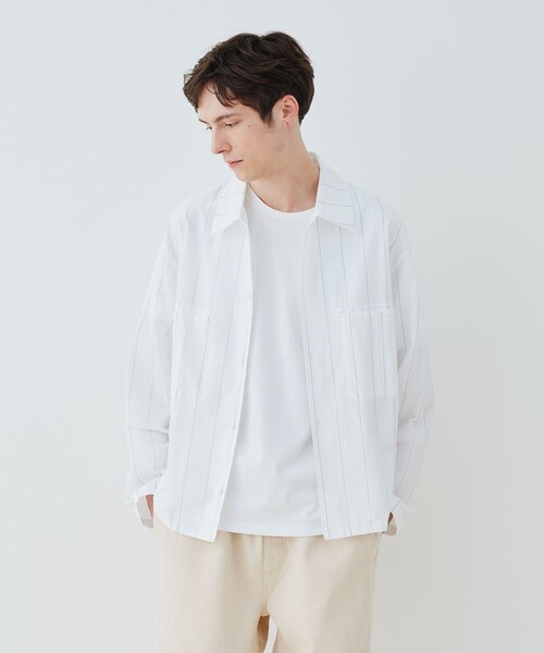 GALERIE VIE(ギャルリー ヴィー)の「70/コットン 2ポケット シャツ(テーラードジャケット・メンズ・ブラック系その他/ブルー系その他/ホワイト系その他・FREE)」の5枚目の写真