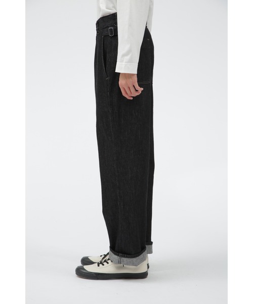 MHL.（エムエイチエル）の「CANTON LIGHT DENIM BLACK（デニムパンツ・メンズ・ブラック・33/31/29）」の9枚目の写真