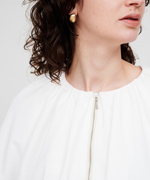 cloenc（クロエンス）の「【手洗い可】バルーンショートブルゾン（ブルゾン・レディース・ホワイト/チャコールグレー/ナチュラル・01/02/03）」の16枚目の写真