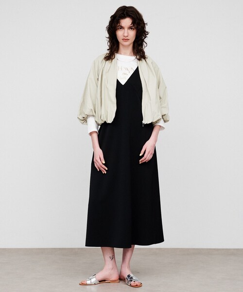 cloenc（クロエンス）の「【手洗い可】バルーンショートブルゾン（ブルゾン・レディース・ホワイト/チャコールグレー/ナチュラル・01/02/03）」の15枚目の写真