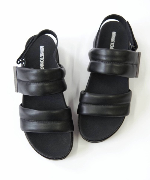 Minnetonka(ミネトンカ)の「MINNETONKA ミネトンカ / プラットフォームパファーストラップサンダル 25M02(サンダル・レディース・ブラック/シルバー/ベージュ/ホワイト・5/9/8/7/6)」の13枚目の写真