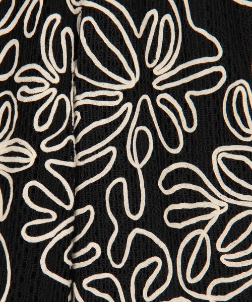 NICOLE white（ニコルホワイト）の「コード刺繍パンツ（その他パンツ・レディース・モカ/ブラック/アイボリー・FREE）」の13枚目の写真