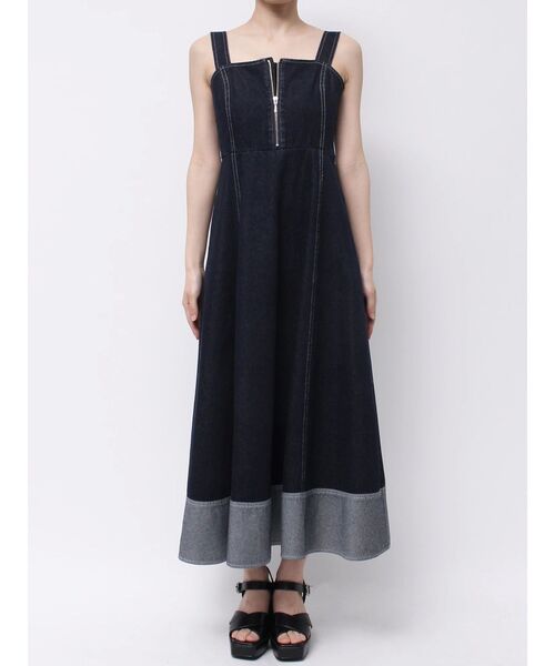 MERCURYDUO（マーキュリーデュオ）の「ヘムデザインデニムキャミワンピース（ワンピース・レディース・インディゴブルー/ブルー・SMALL/MEDIUM）」の19枚目の写真