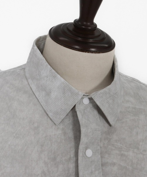 ADAM PATEK(アダムパテック)の「ADAMPATEK/uneven dyeing shirt/ムラ染めプリント長袖シャツ(シャツ/ブラウス・メンズ・ホワイト/グレー/ブラック・1/2)」の18枚目の写真