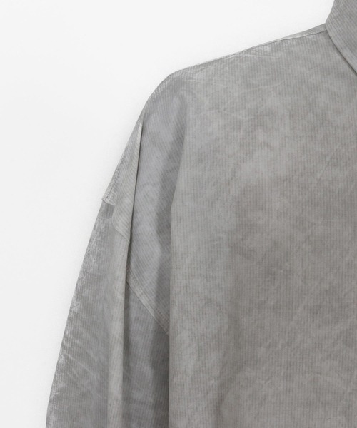 ADAM PATEK(アダムパテック)の「ADAMPATEK/uneven dyeing shirt/ムラ染めプリント長袖シャツ(シャツ/ブラウス・メンズ・ホワイト/グレー/ブラック・1/2)」の9枚目の写真