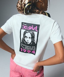 エックスガール　Tシャツ　プリントTシャツ　綿　大きいサイズ　ホワイト　XL エックスガール ホワイト ロゴプリント Tシャツ 半袖 xgirl