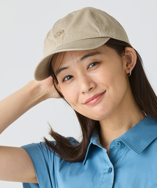 LACOSTE(ラコステ)の「バイオウォッシュ6パネルキャップ(キャップ・メンズ・ブラック/ダークグリーン/ベージュ・58cm)」の1枚目の写真