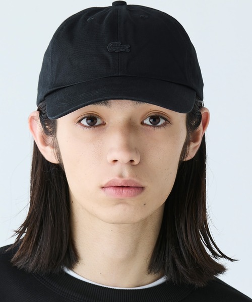 すぐ届く【Lacoste】バイオウォッシュ6パネルキャップ 綿100％ LACOSTE｜バイオウォッシュ6パネルキャップ | Rakuten Fashion