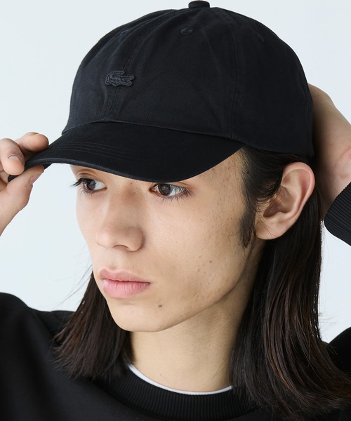 LACOSTE(ラコステ)の「バイオウォッシュ6パネルキャップ(キャップ・メンズ・ブラック/ダークグリーン/ベージュ・58cm)」の5枚目の写真