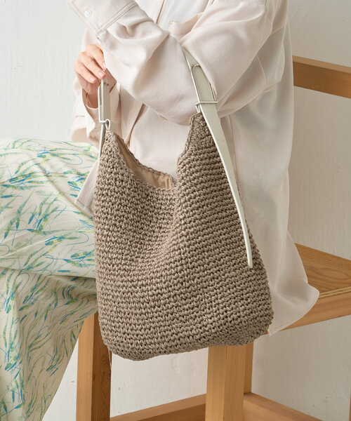 Jena espace merveilleux（ジェナ　エスパスメルヴェイユ）の「フリーハンドルトートバッグ（トートバッグ・レディース・イエロー/オフホワイト/ブラック・FREE）」の5枚目の写真