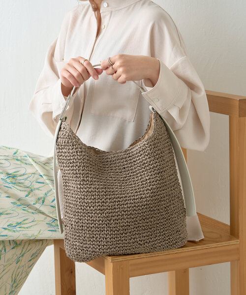 Jena espace merveilleux（ジェナ　エスパスメルヴェイユ）の「フリーハンドルトートバッグ（トートバッグ・レディース・イエロー/オフホワイト/ブラック・FREE）」の6枚目の写真