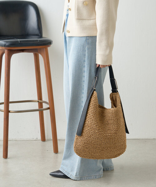 Jena espace merveilleux（ジェナ　エスパスメルヴェイユ）の「フリーハンドルトートバッグ（トートバッグ・レディース・イエロー/オフホワイト/ブラック・FREE）」の10枚目の写真