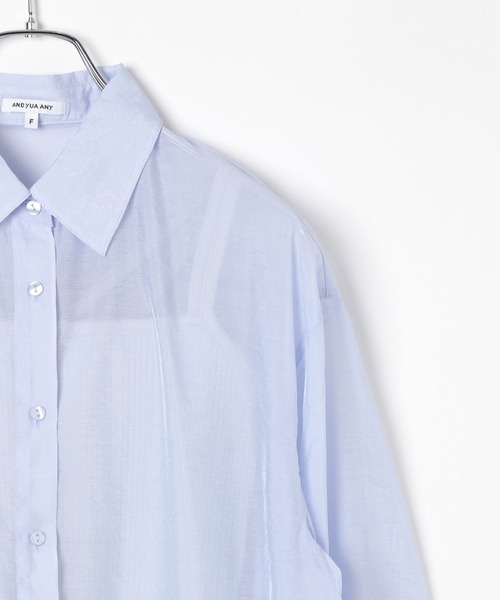 GLOBAL WORK（グローバルワーク）の「ルーズシャツ＊キャミSET/AND YUA ANY/284512（シャツ/ブラウス・キッズ・ブラック/アイボリー/サックスブルー・FREE）」の21枚目の写真