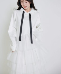 PICCIN PERLA | ティアードチュールダンボールワンピース(ワンピース)