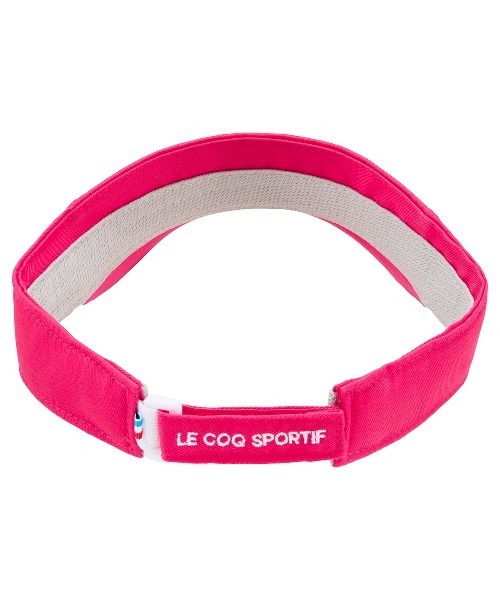 le coq sportif GOLF(ルコックスポルティフゴルフ)の「【le coq sportif GOLF】定番ロゴサンバイザーゴルフキャップ(サンバイザー・レディース・ブラック/ネイビー系1/ピンク/ホワイト/ベージュ/ネイビー/ホワイト系その他/サックスブルー・F)」の11枚目の写真