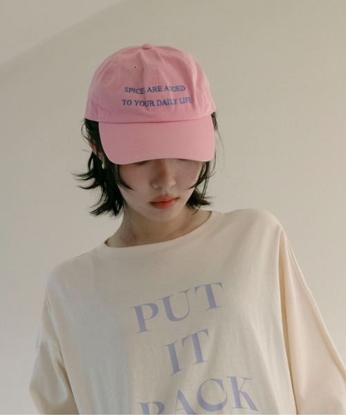 PILIT(ピリット)の「ロゴカラーキャップ(キャップ・レディース・ブルー/ピンク/レッド/ベージュ/ネイビー・FREE)」の1枚目の写真